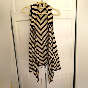 DVF open vest cardigan